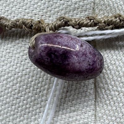 Artisan Multi-Strand Purple Glass and Stone Beaded Necklace