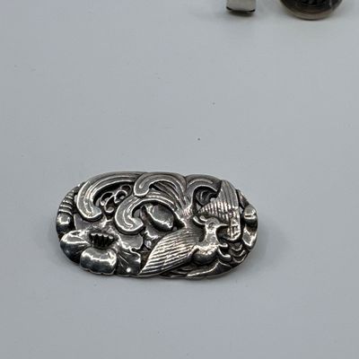 Sterling Silver Brooch & Earring Grouping