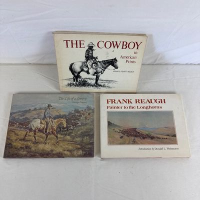 Vintage Western Art Books - Frank Reaugh, George Phippen & John Meigs