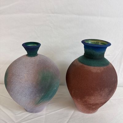 Judy Brater-Rose & Peter Rose Studio Art Pottery Vases - Set of 2