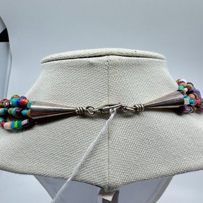 Artisan 5-Strand Gemstone Chip & Shell Necklace - 20"