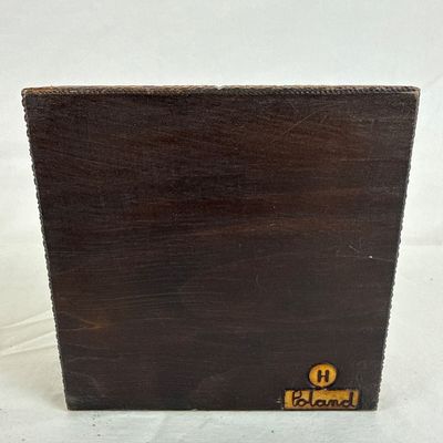Vintage Suerdieck & Co. Brazil Cigar Box & Polish Carved Wooden Box