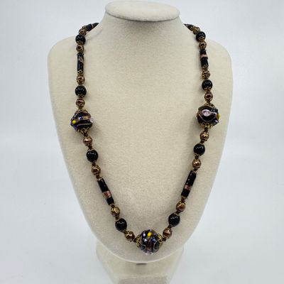 Vintage Venetian Murano Glass Bead Necklace