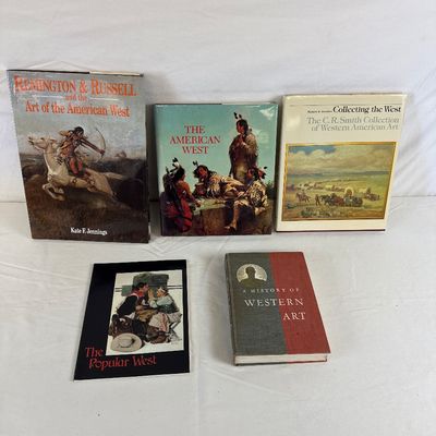 Vintage Western American Art Reference Books - Set of 5