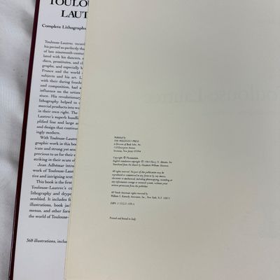 Toulouse-Lautrec: Complete Lithographs and Drypoints Book by Jean Adhémar