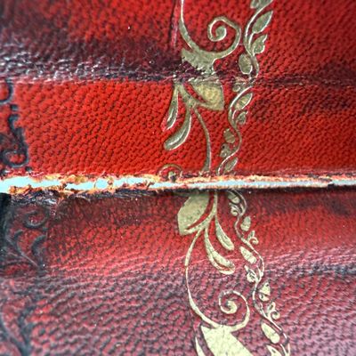 Antique Tunbridge Ware Inlaid Wood Writing Slope Box