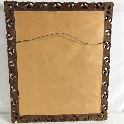 Paul Emile Lecomte Signed Color Etching in Ornate Gilt Frame