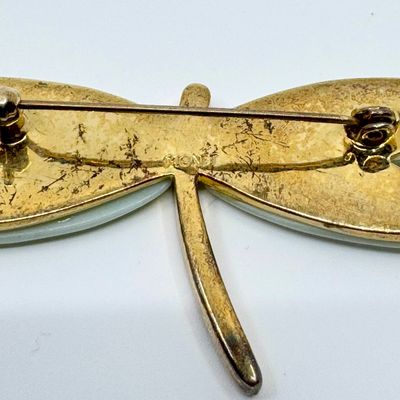Vintage Insect Brooch Lot - Monet Dragonfly, Silver Filigree Butterfly & Bee