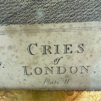 Francis Wheatley "Cries of London" Plate II Framed Engraving And Eugene Delatre "Maisons Rurales de Normandie" Etching