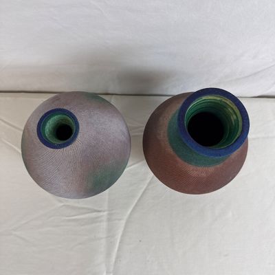 Judy Brater-Rose & Peter Rose Studio Art Pottery Vases - Set of 2