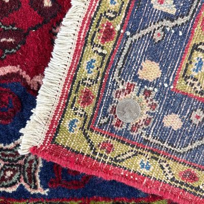 Hand-Knotted Persian Sarouk Style Wool Area Rug