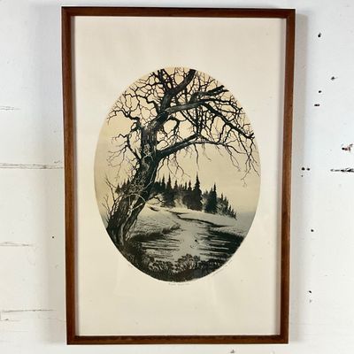 3690 Framed Signed & Numbered Art Print "River Running" by Milo Jovanovic '76
