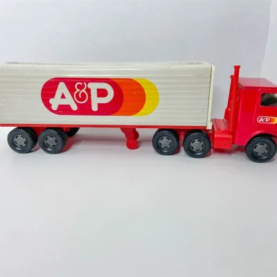 1970 s a p grocery semi truck model toy