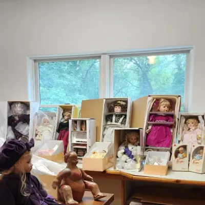 Porcelain doll collection