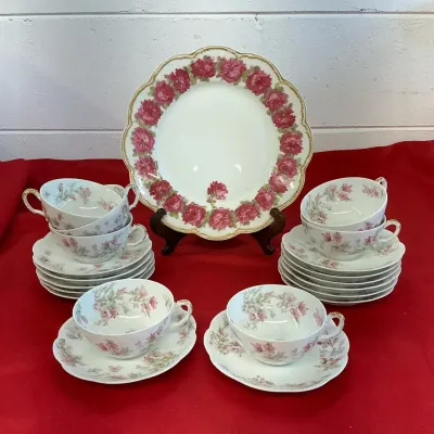 Limoges Floral Roses 
