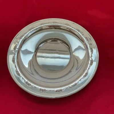 Gorham Sterling Silver Floral Plate
