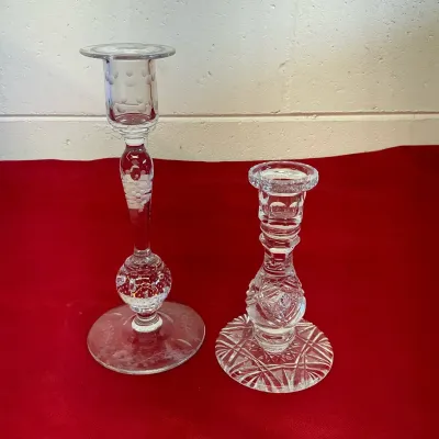 Crystal Intricate Candlestick Holders 