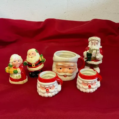 Mr. & Mrs. Claus Vintage Porcelain