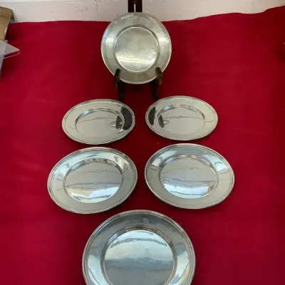 Small Sterling Silver Plates