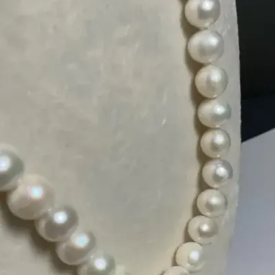 Freshwater Pearl Necklace With 14 K Gold Clasp