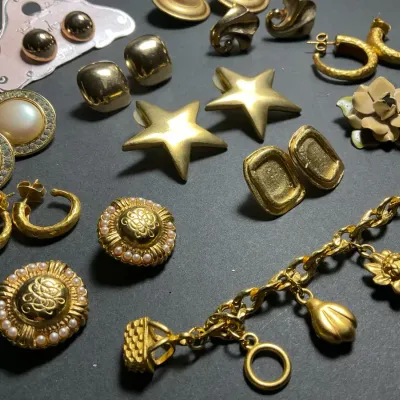 Gold-Tone Fashion Jewelry Collection: Charm Bracelet, Fernando Original Earrings 