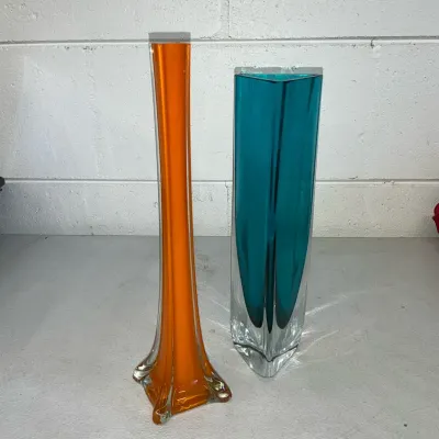 Tall Abstract Colorful Vases