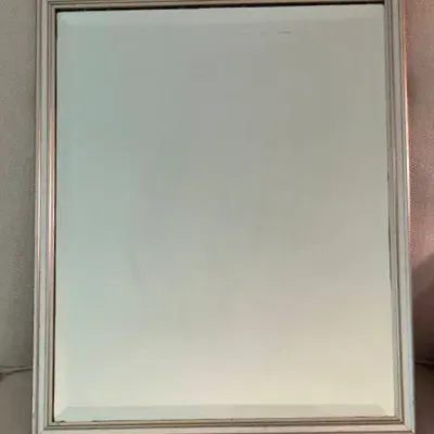 Heavy Silver Framed Mirror 