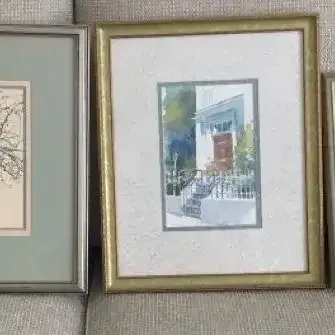 (3) Framed and Matted Art Pieces