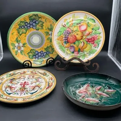 Decorative Plates and Stands