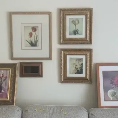 Lovely Matted and Framed Floral Prints