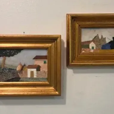 (2) Small Mosaic Art Pieces 