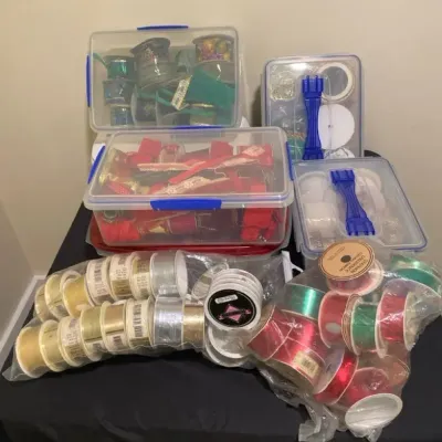 A Variety of Decorative and Colorful Ribbons