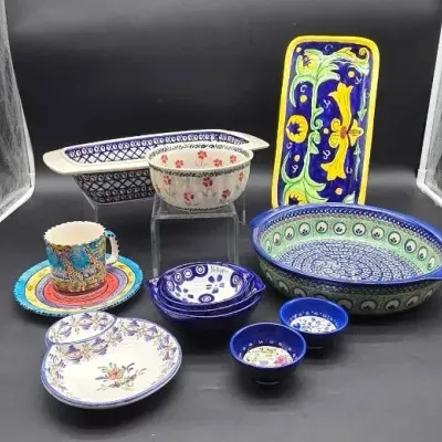 Polish Pottery & Other Colorful Pieces 