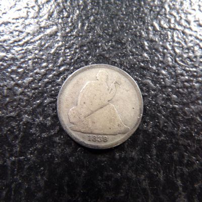 1838-O RARE DATE SEATED LIBERTY SILVER DIME