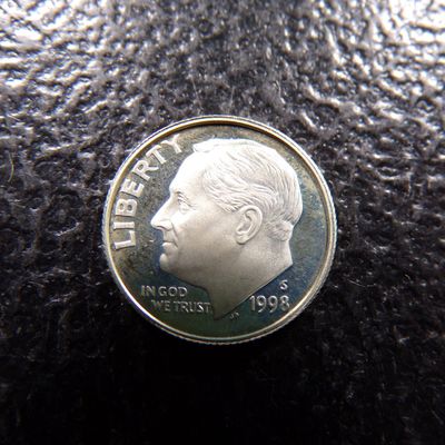 1998-S ROOSEVELT SILVER PROOF DIME