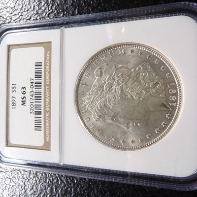 1897 NGC MS63 MORGAN SILVER DOLLAR