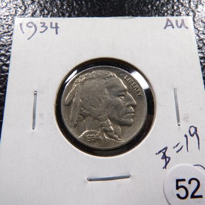 1934 INDIAN HEAD BUFFALO NICKEL