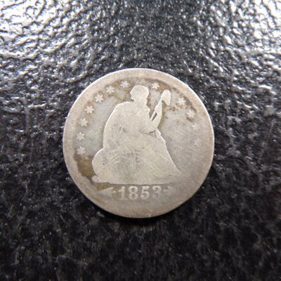 1853 SEATED LIBERTY SILVER QUARTER