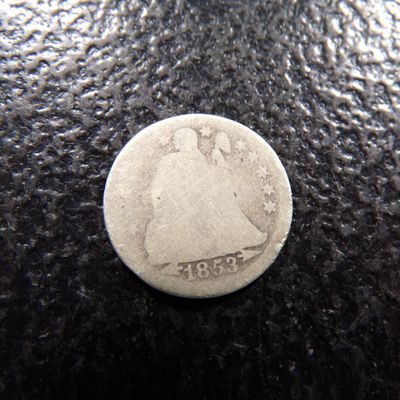 1853 SEATED LIBERTY SILVER DIME