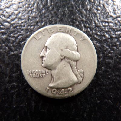 1942 WASHINGTON SILVER QUARTER