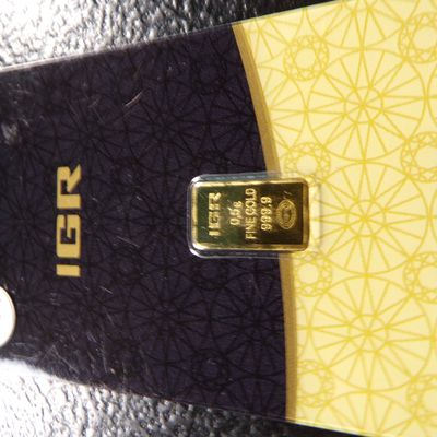 IGR GOLDGRAM 0.5 GRAM 999.9 FINE GOLD BAR