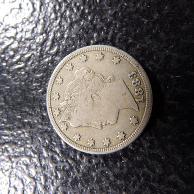 1883 WITH CENTS LIBERTY HEAD V NICKEL