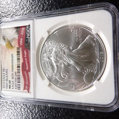 2016 NGC MS69 FIRST RELEASES AMERICAN SILVER EAGLE DOLLAR