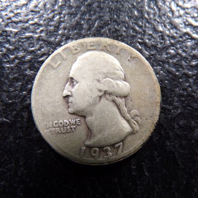 1937 WASHINGTON SILVER QUARTER