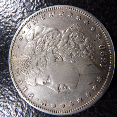 1890-S MORGAN SILVER DOLLAR