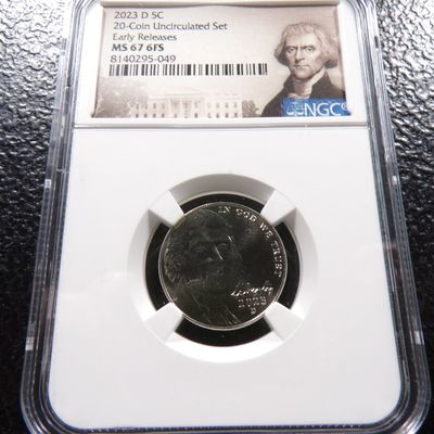 2023-D NGC MS67 6FS JEFFERSON NICKEL EARLY RELEASES NICKEL