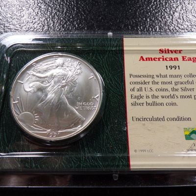 1991 AMERICAN SILVER EAGLE DOLLAR