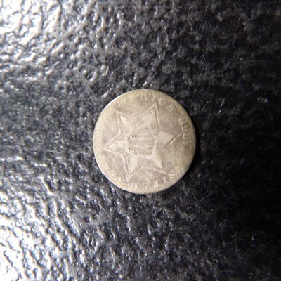 1858 III CENT SILVER