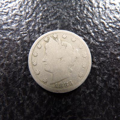 1883 WITH CENTS LIBERTY HEAD V NICKEL