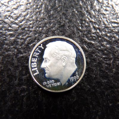 1996-S ROOSEVELT SILVER PROOF DIME